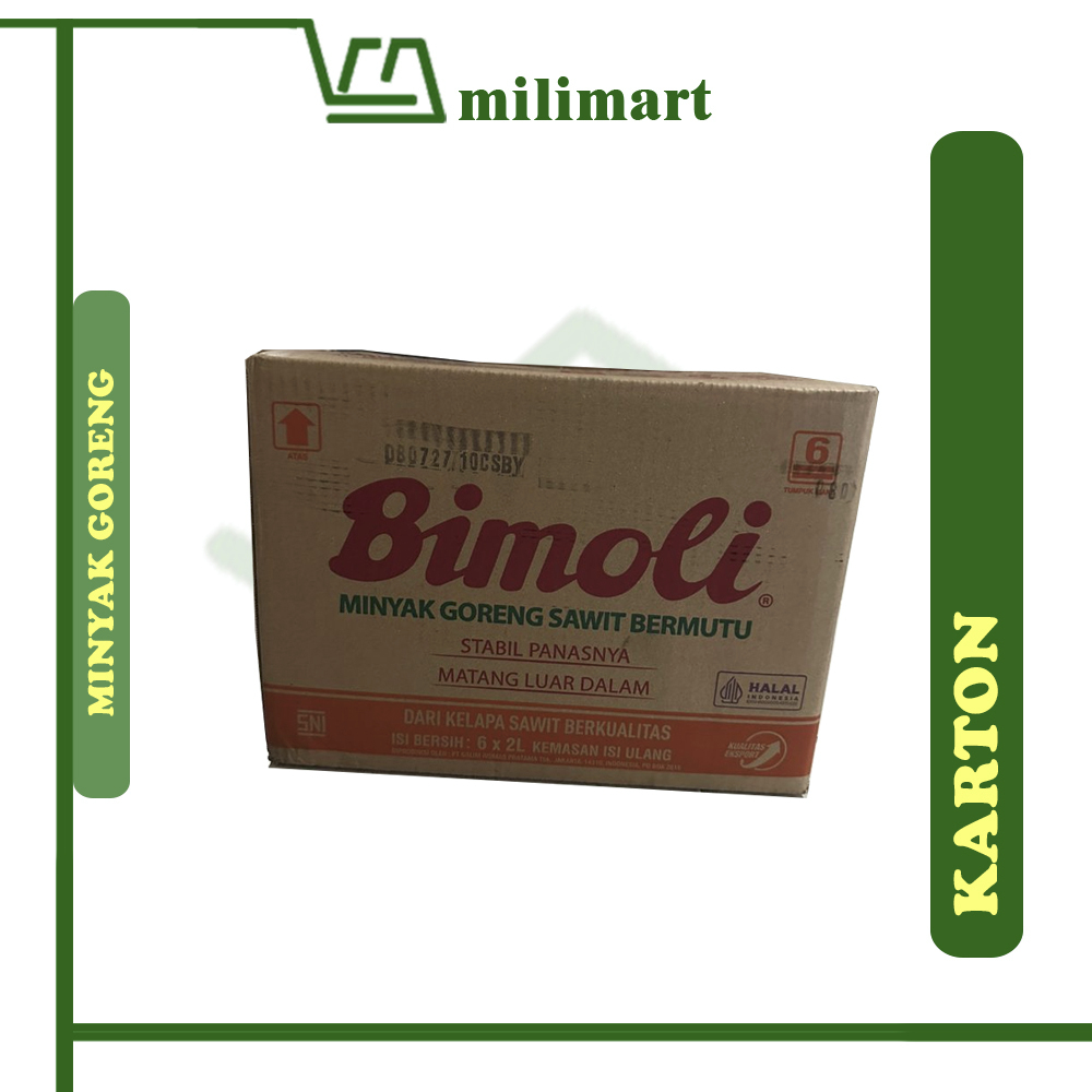 MINYAK GORENG BIMOLI CLASSIC 2 LITER KARTON [ ISI 6 [