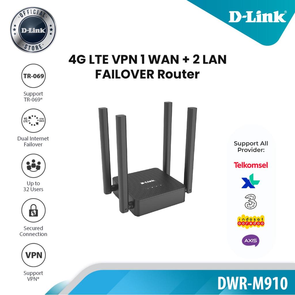 DLINK DWRM910 WIRELESS N300 MODEM 4G LTE ROUTER WIFI UNLOCK ALL OPERATOR
