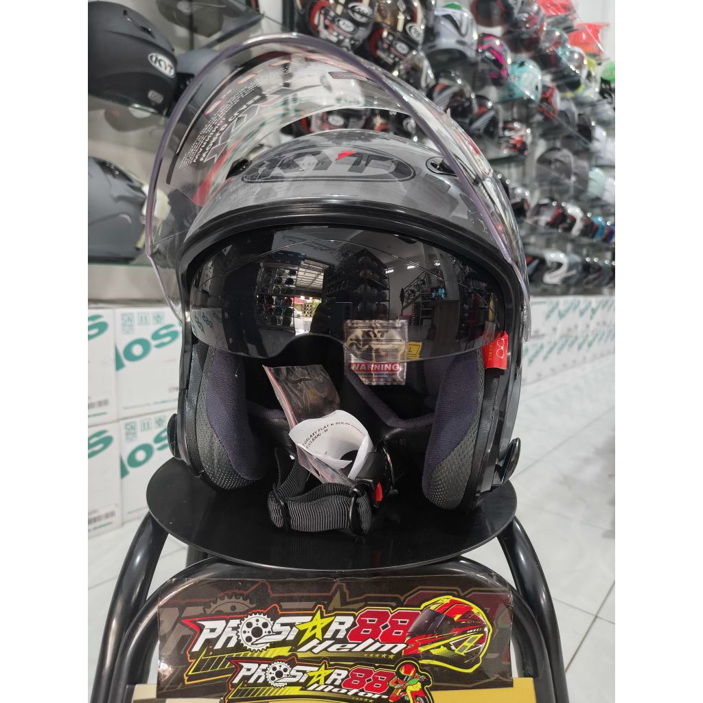 HELM KYT GALAXY FLAT R DOUBLE VISOR