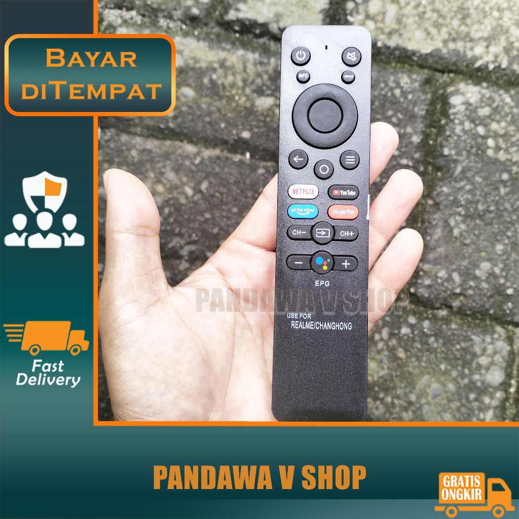 Remote TV Realme Smart TV 4K 32" 43" 50" Non Voice / Remot TV Realme TV LCD LED Android Smart TV
