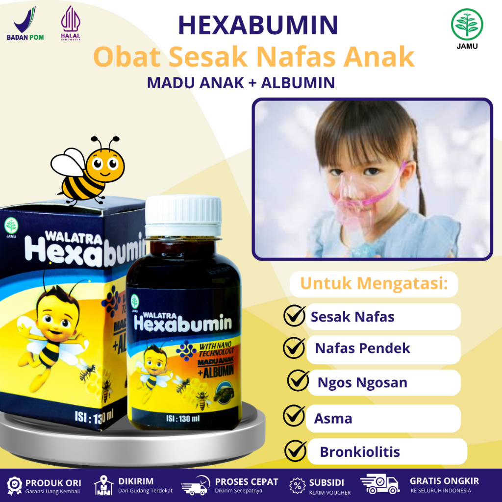 Obat Untuk Sesak Nafas Pada Anak & Balita, Nafas Pendek , Ngos Ngosan , Asma, Bronkiolitis, Pneumoni