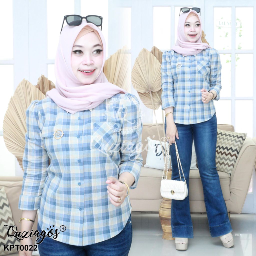 QUZIAGOS Kemeja Puffy Triset