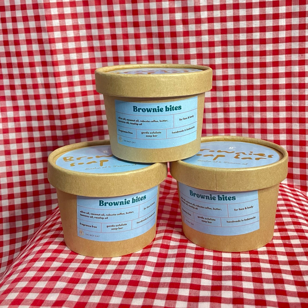 Brownies Soap Bar (COFFEE SOAP BAR)(SABUN NATURAL) (SABUN COFFEE) (EXFOLIATE SOAP BAR)