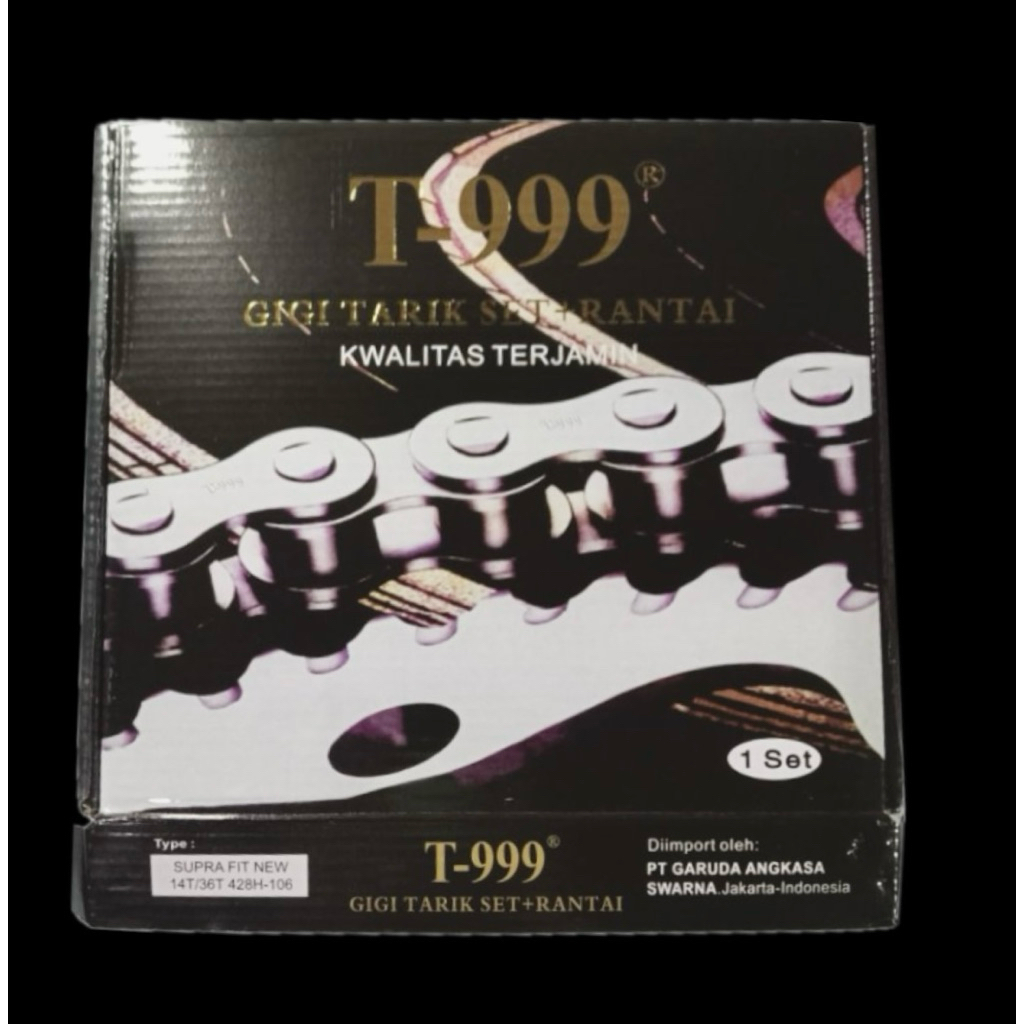 GIR SET/PAKET + RANTAI T999 - VARIASI MOTOR LENGKAP