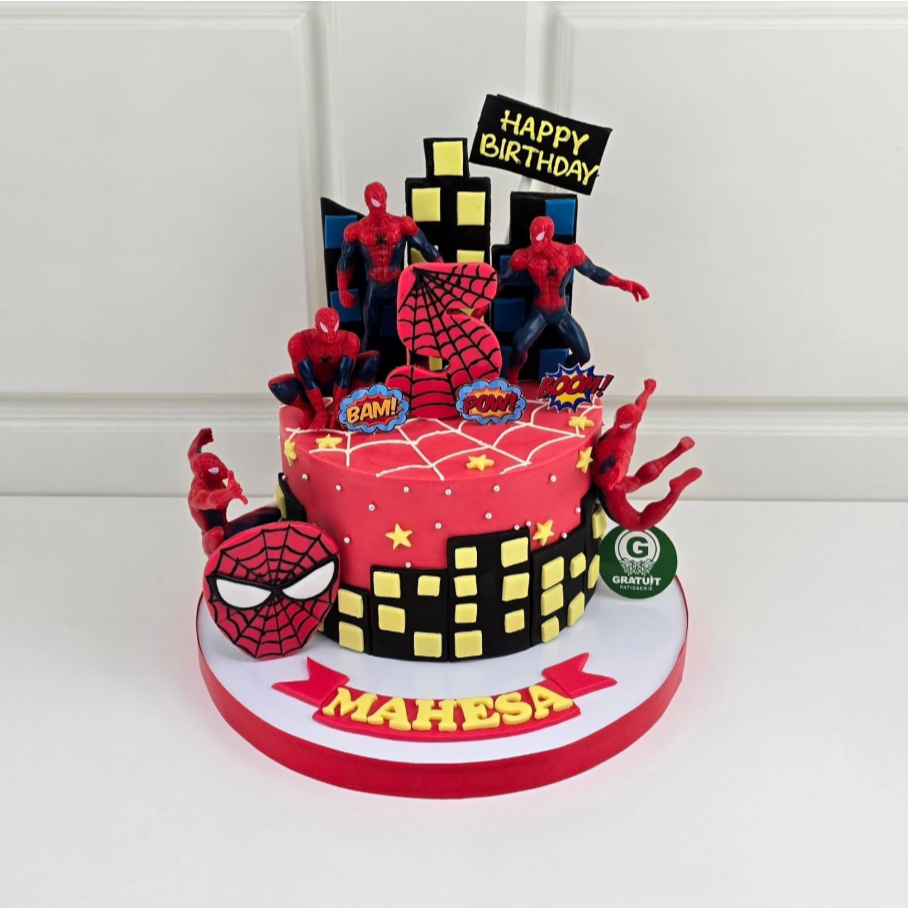 SPIDERMAN KUE ULANG TAHUN