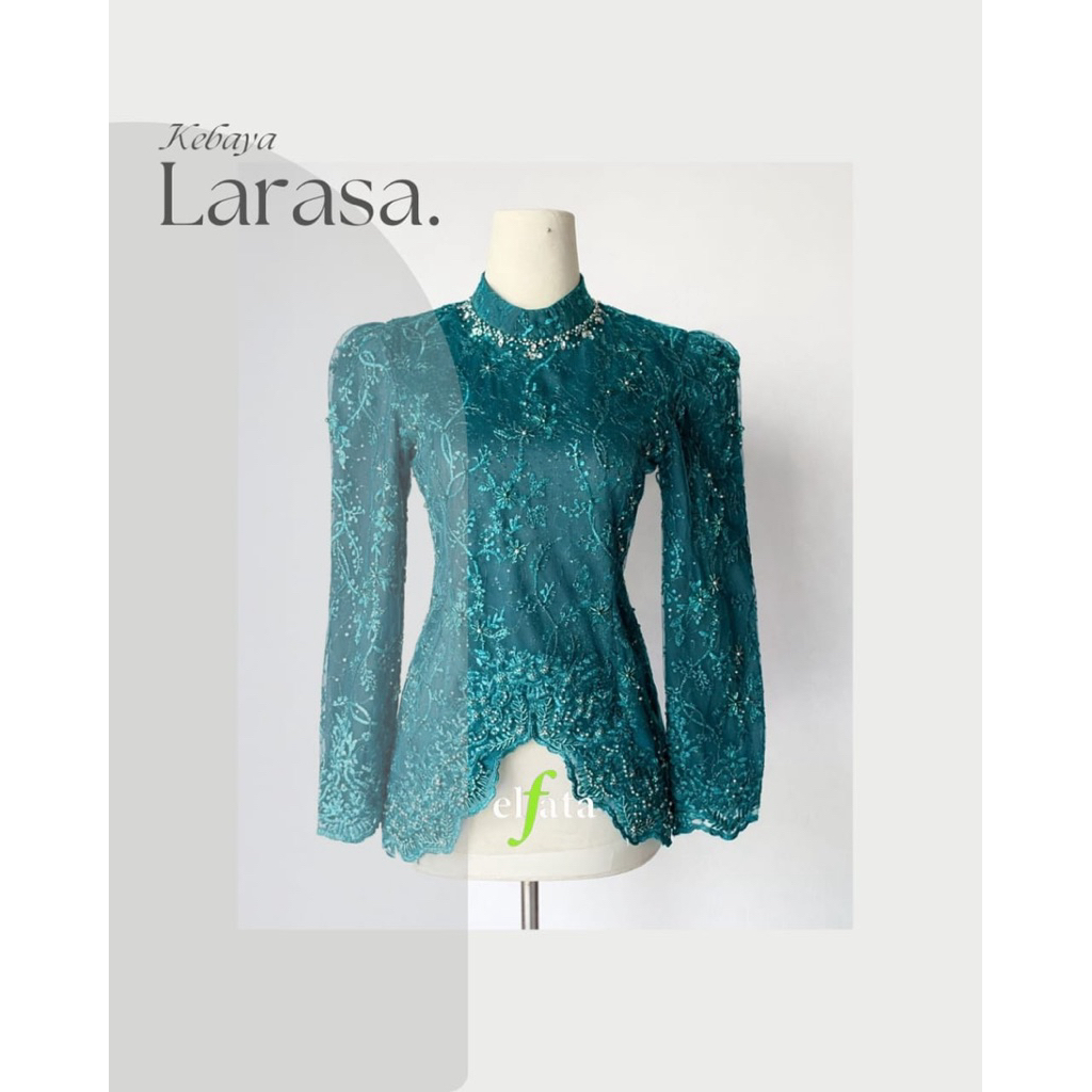 Kebaya Payet Brukat Hijau Emerald