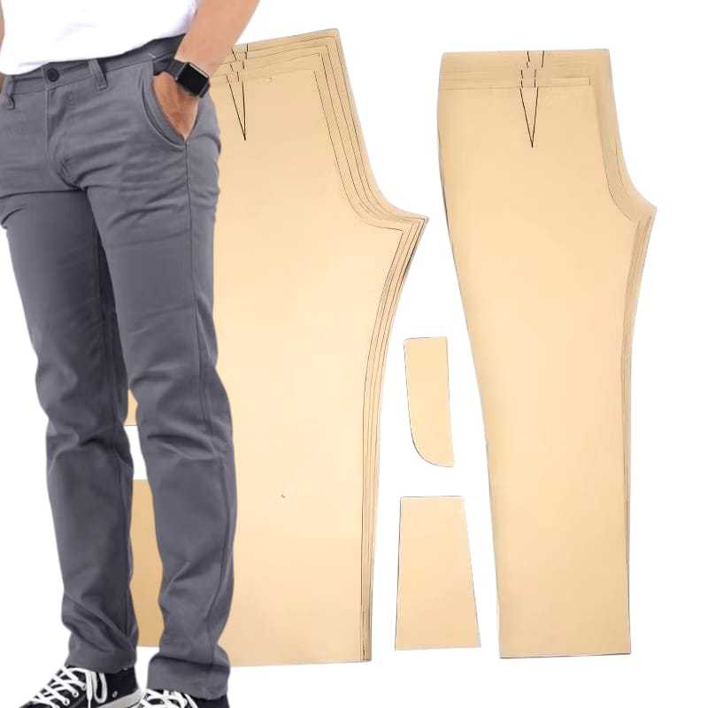 Pola Instan Celana Pria Panjang Dewasa | Aneka Pola