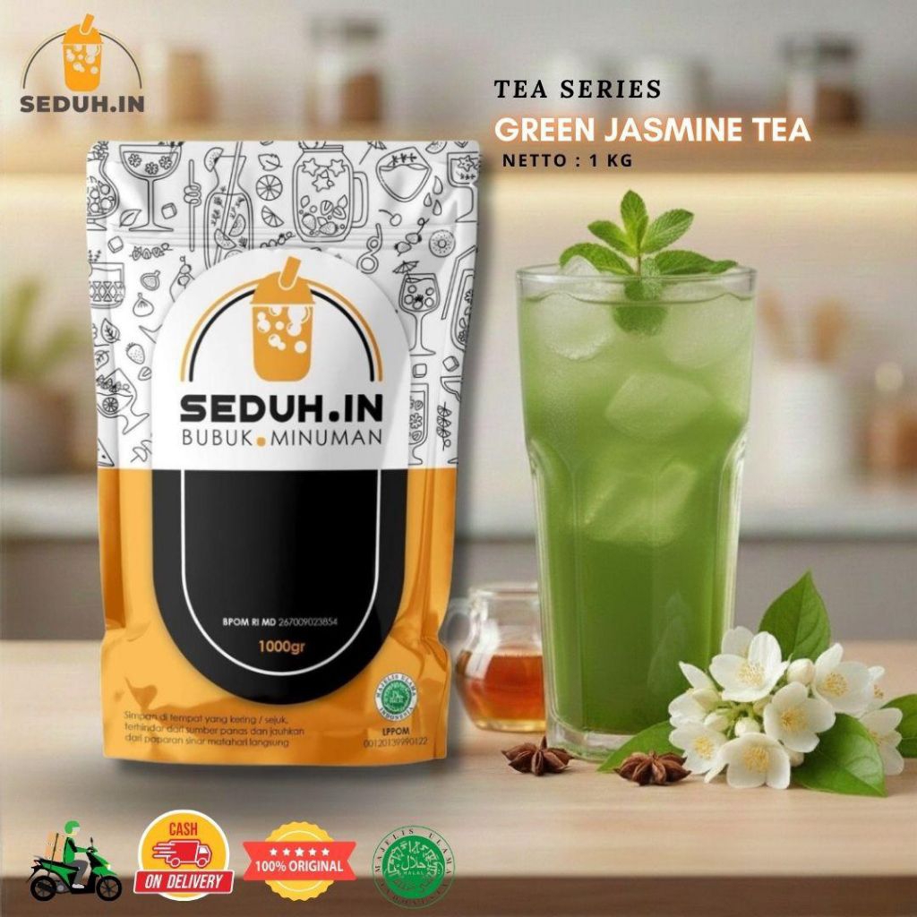 LEMONADEOFFICIAL - Green Tea - Jasmine - Mirip tea Ocha 1KG Bubuk Minuman