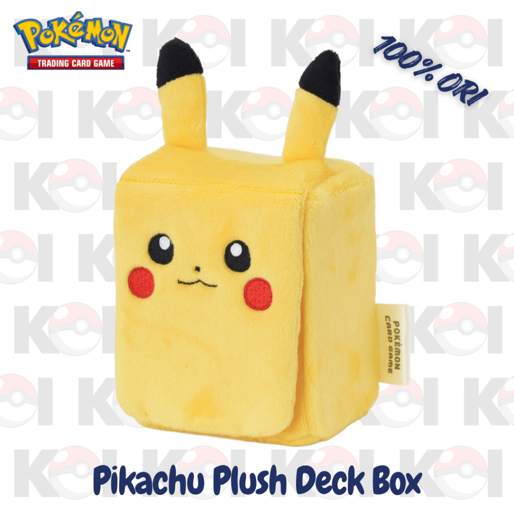 Pokemon Pikachu Plush Deck Box - Pokemon Center Japan Original - 100% ORI