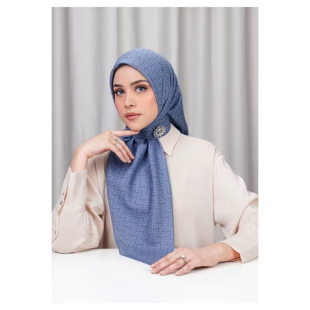 Buttonscarves Tapis The Fleur Square | Tapis Square | New Lengkap box