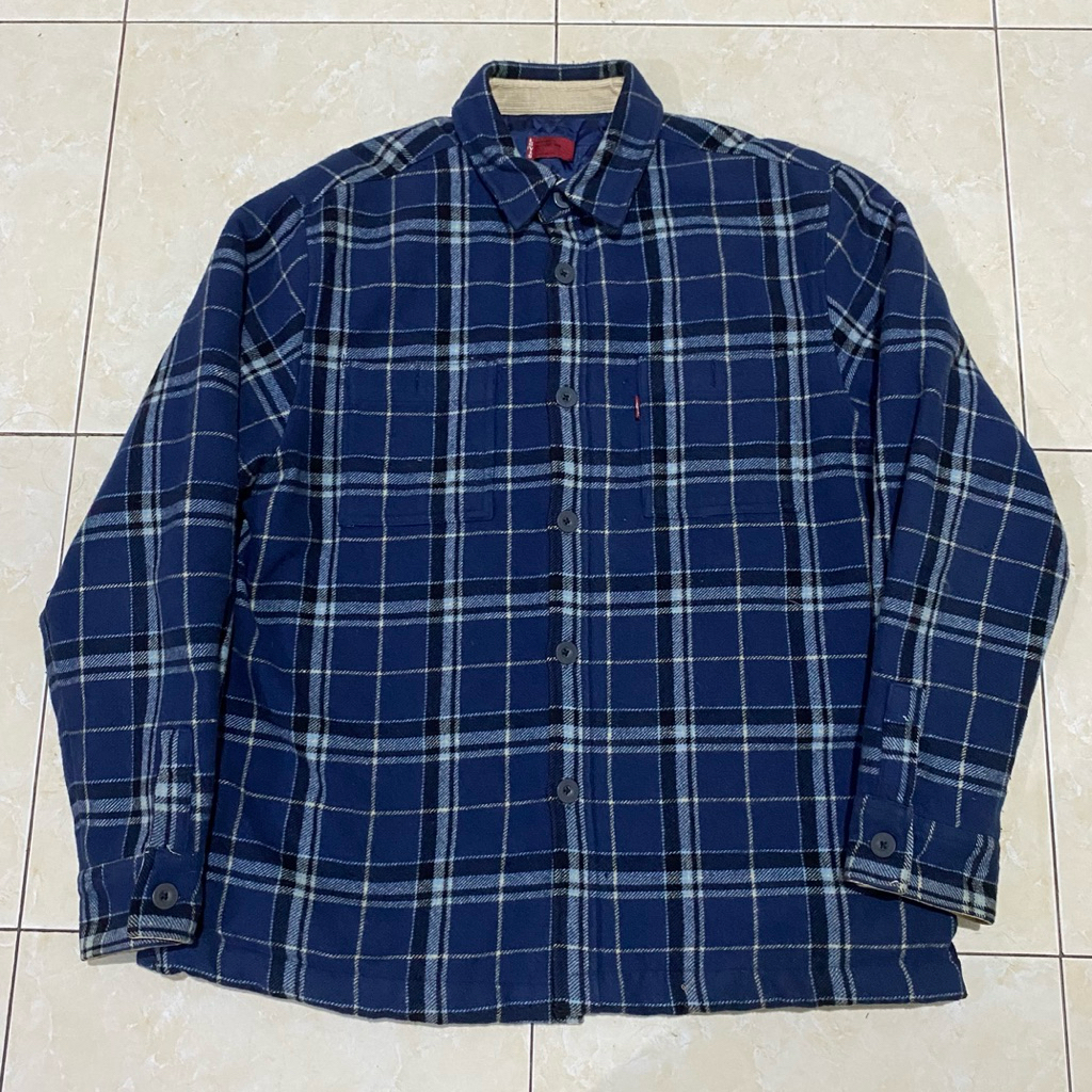Levi’s Wool Flannel  Navy Plaid Jacket