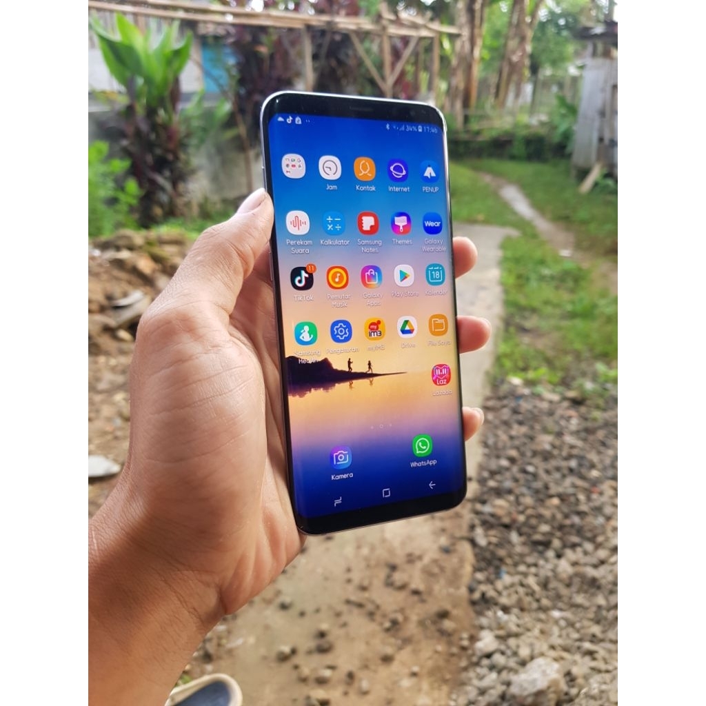 UNIT NORMAL SAMSUNG GALAXY S8 PLUS KEADAAN SEPERTI DI GAMBAR ASLI RESMI SEIN INDONESIA MINUS BAGLAS 