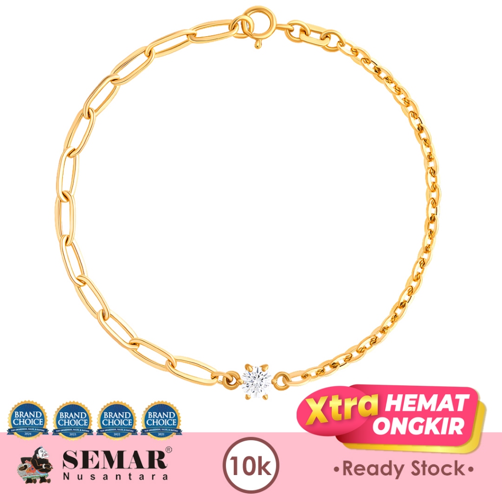 Gelang Emas Tena Gilvi Gold 10K Semar Nusantara