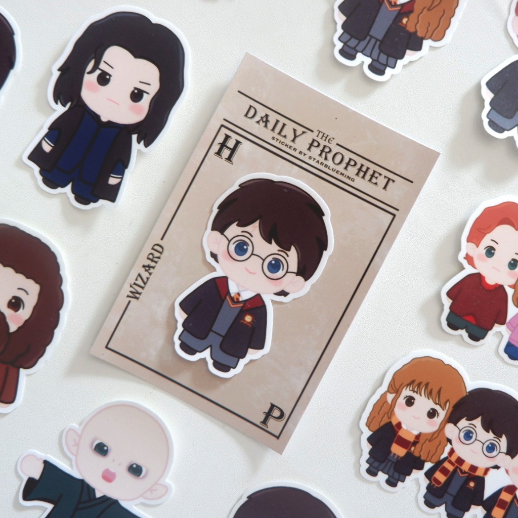 STARBLUEMING Harry Potter Sticker Die Cut / Stiker Satuan Ilustrasi