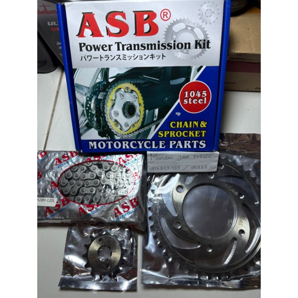 gear set Honda Supra x 125 F1 420HX 108 14x38