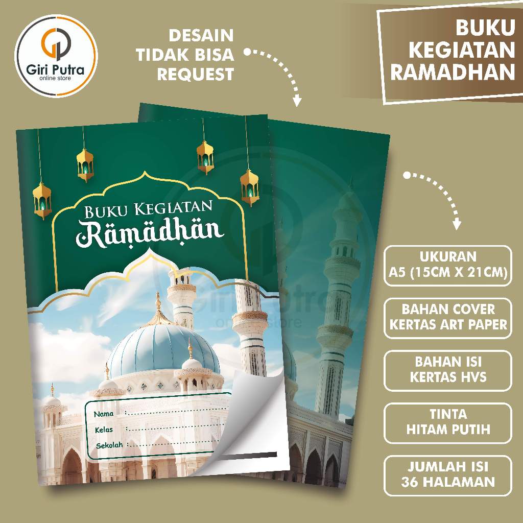Buku Ramadhan / Buku Kegiatan Ramadhan / Buku Agenda Ramadhan