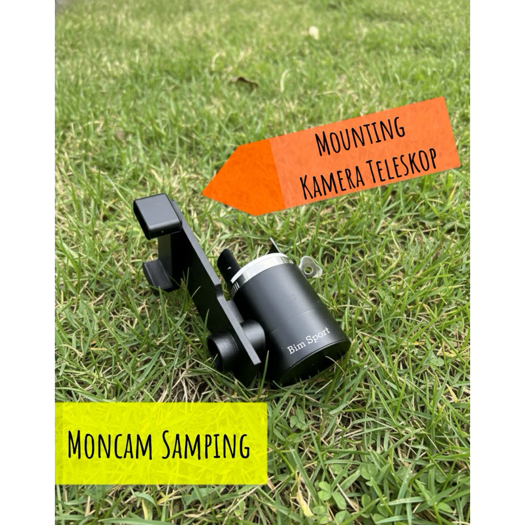 Moncam samping adaptor kamera hp ke teleskop
