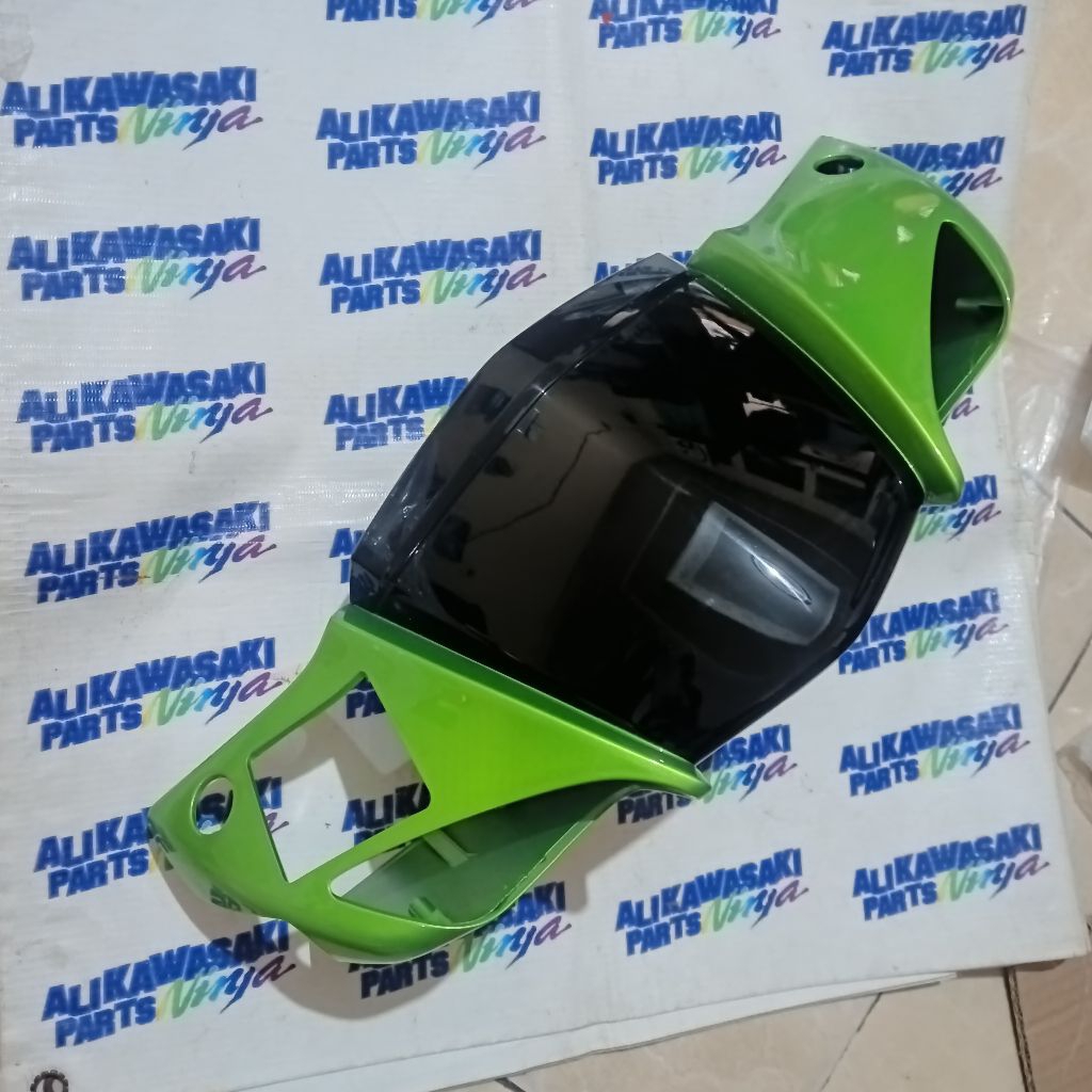 batok stang depan hijau metalik zx130 zx 130 original