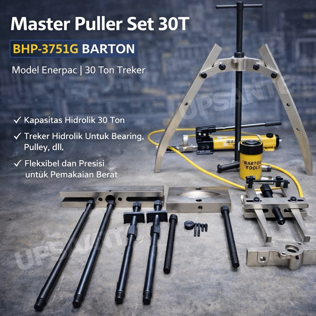 Master Puller Set 30T BHP-3751G BARTON model Enerpac 30 Ton Treker