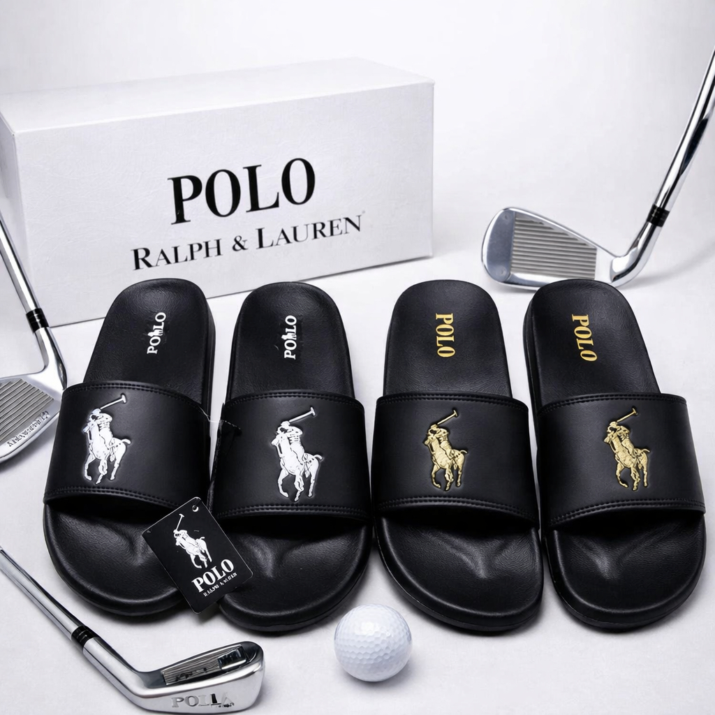 Sandal Slide Slip On Pria Wanita Polo | Sandal Slop Polo | Sandal
