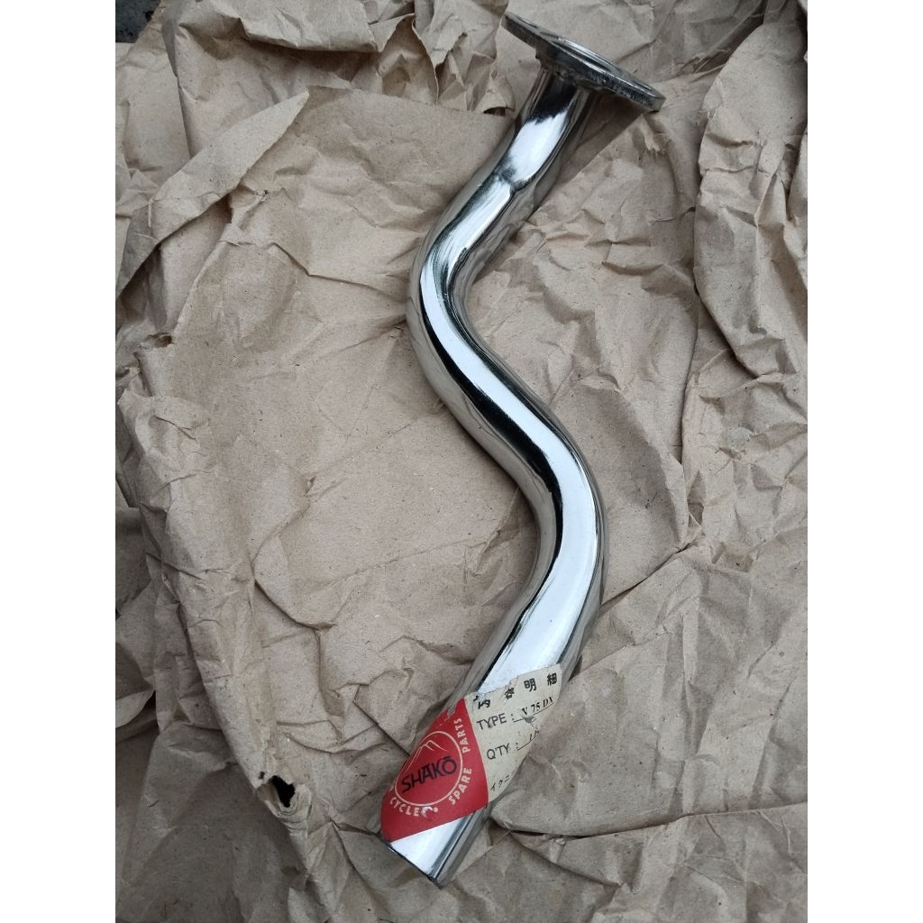 leher knalpot sambungan knalpot pipa knalpot Yamaha V75 v75dx V75DX non original NOS
