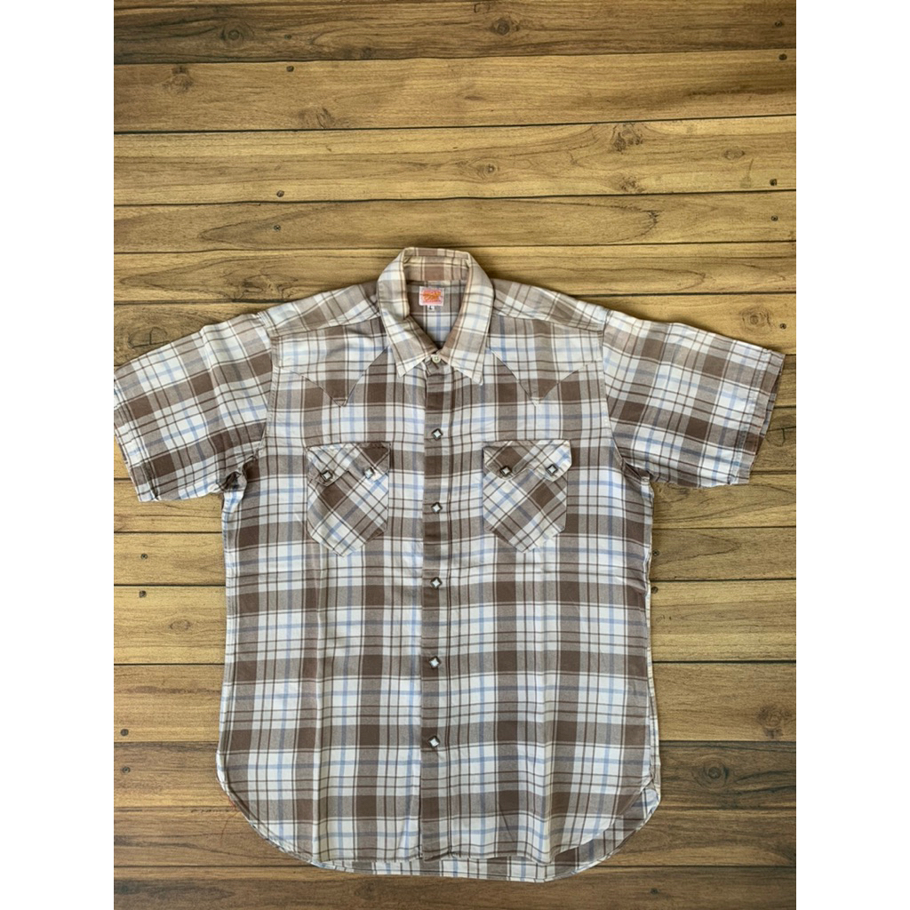 sugar cane plaid button shirt
