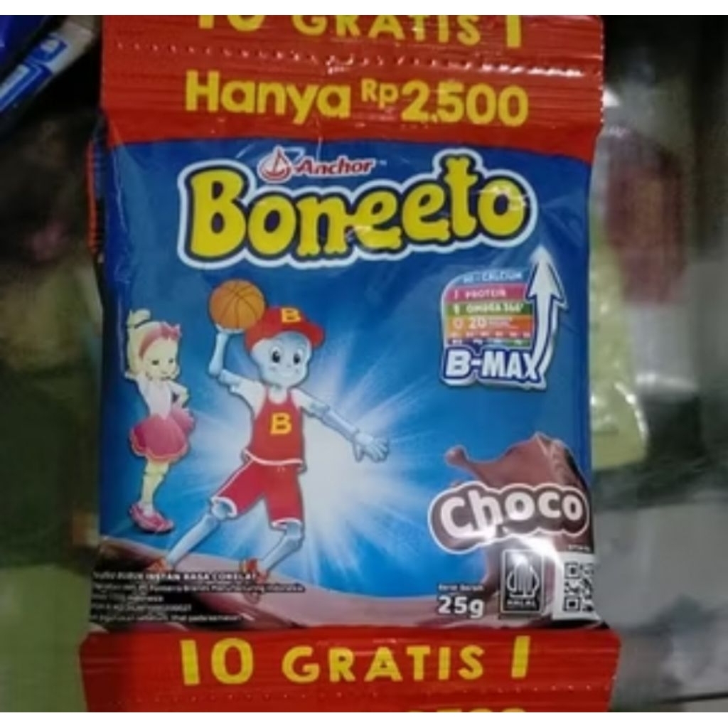 susu boneto rasa coklat