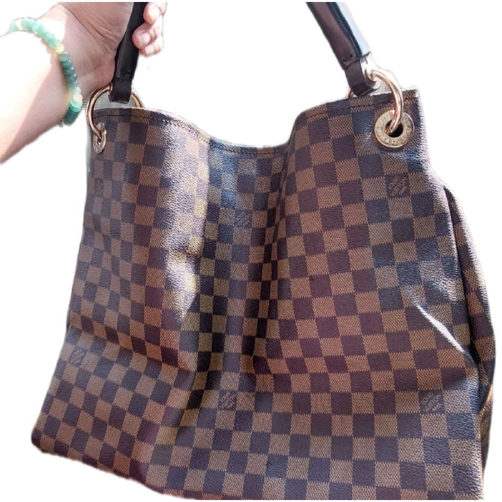 TAS HOBO LARGE TAS BAHU WANITA KOTAK COKLAT