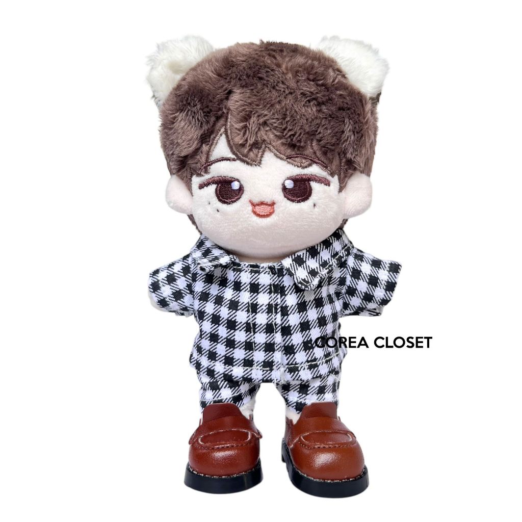 READY STOCK 10cm denimalz skzoo pilot mini doll clothes - Piyama setelan pajama party kemeja dan cel