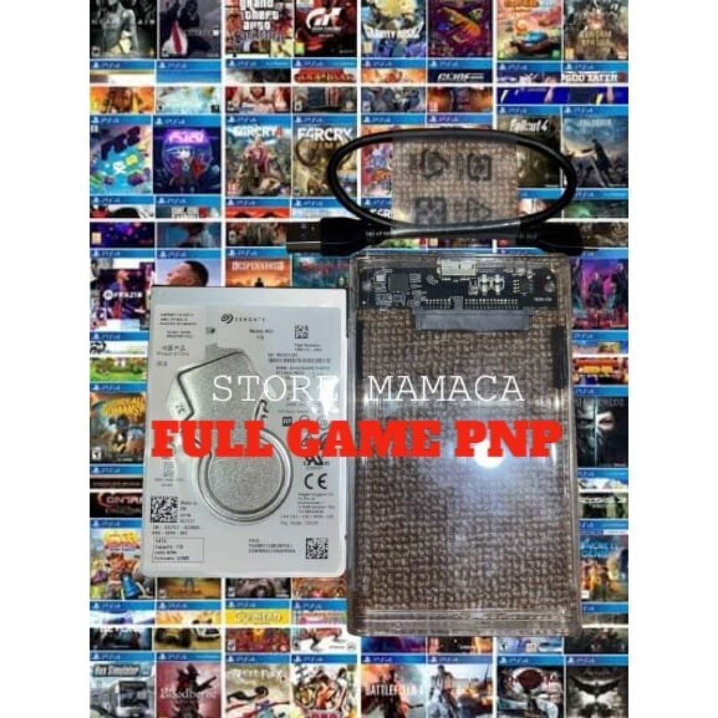 Hardisk / HDD External Game PS4 HEN FULL GAME PNP(Plug N Play) & PKG | HDD Slim 1TB / HDD Laptop 2.5