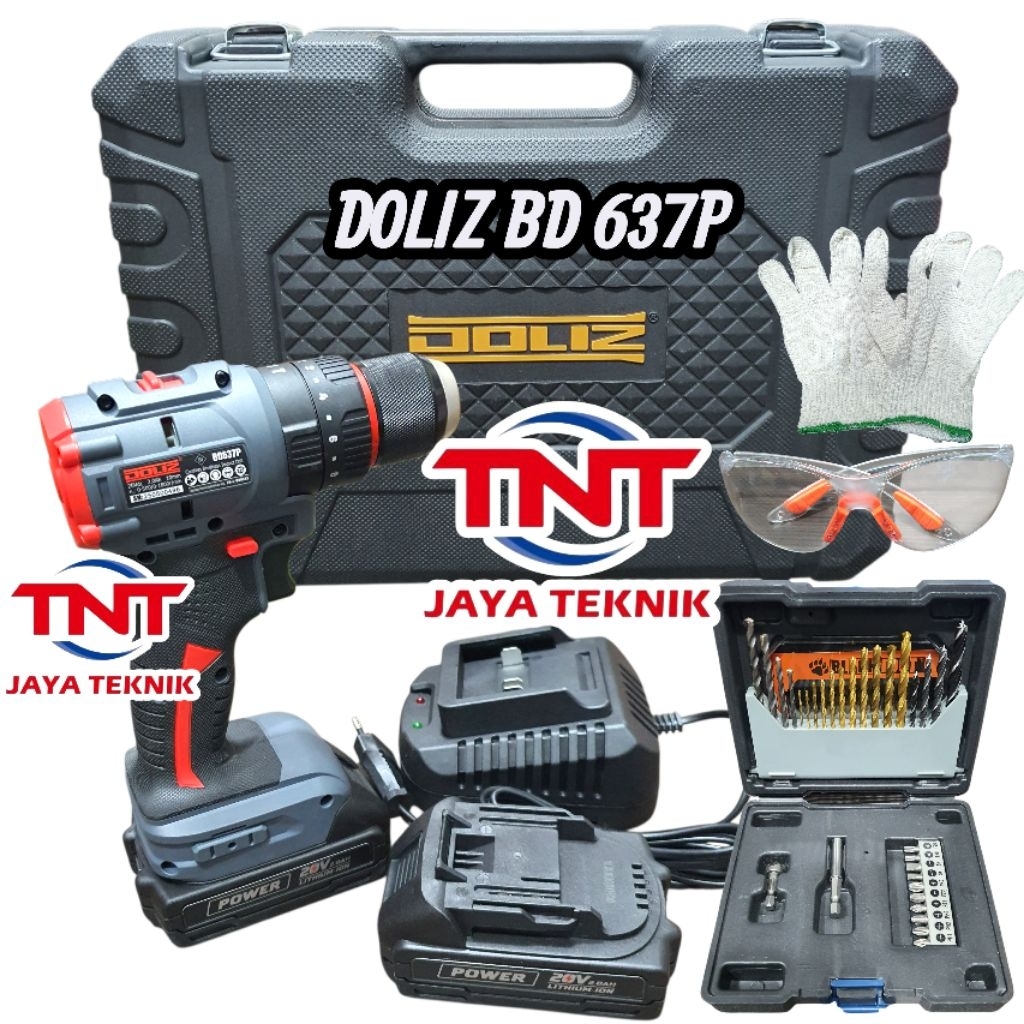 DOLIZ BD637P CORDLESS BRUSLESS IMPACT DRILL DOLIZ BD 637P / BOR BATERAI DOLIZ BD 637P