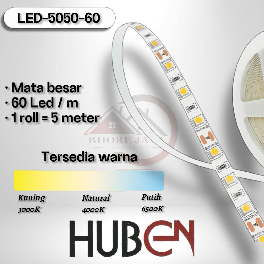 LED Strip Mata Besar Huben LED-5050-60 Lampu Led strip setrip huben