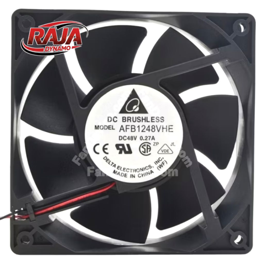 KIPAS FAN DC BRUSHLESS 48V 0.27A 12×12cm Model AFB1248VHE DELTA ELECTRONIC