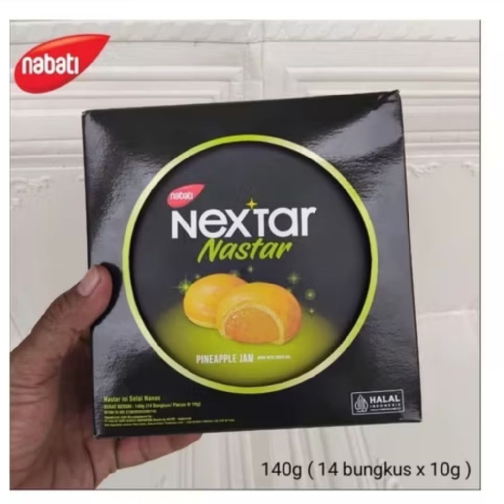 Nextar brownies nanas kaleng berat 140 gr
