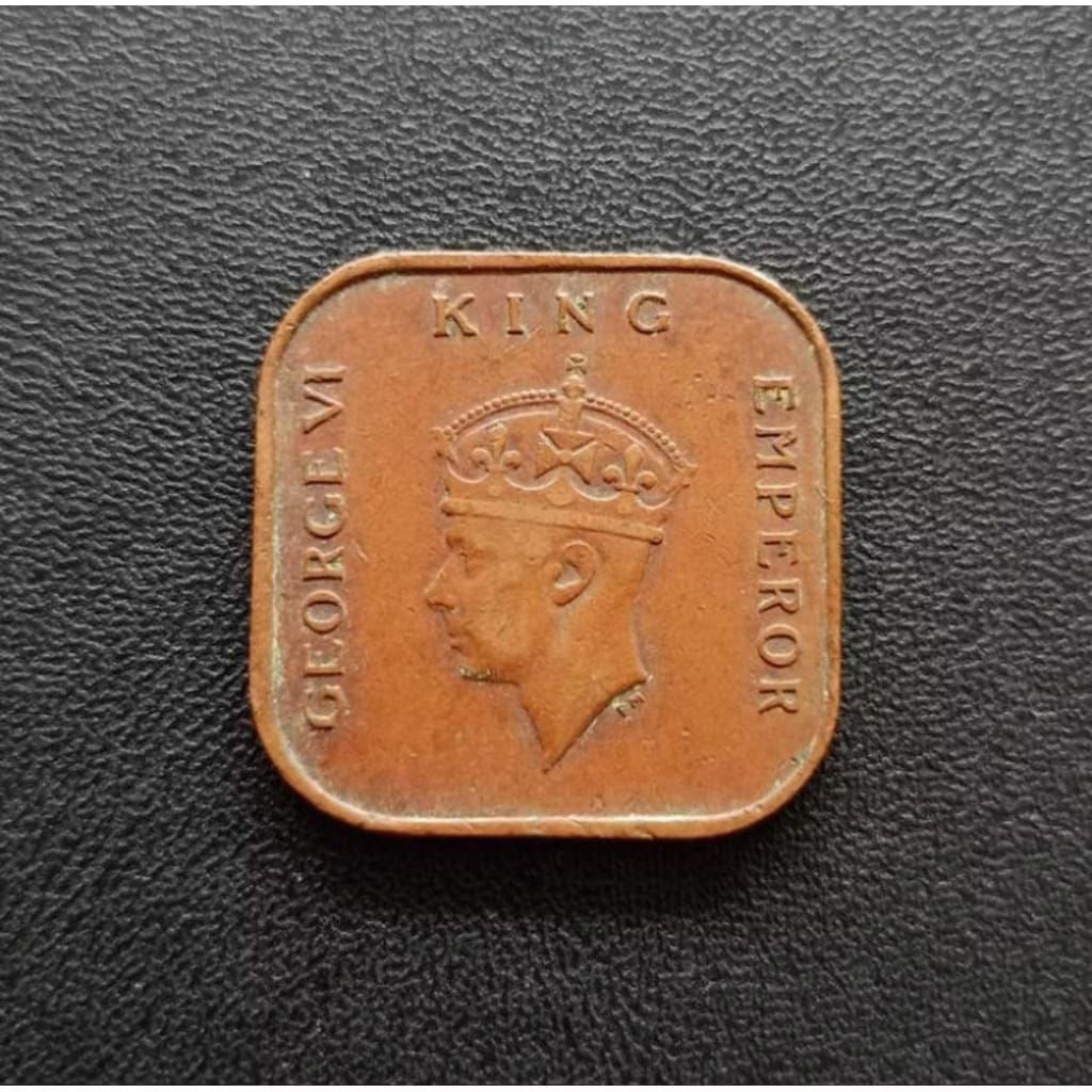 Koin Malaya 1 Cent George TP17ts Koleksi Coin Logam Antik Bekas Lama Kuno Jadul Langka