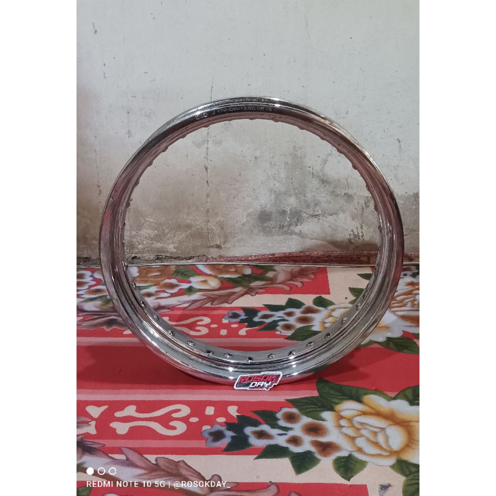 Velg Pelek DID Ring 17 Uk 250 Velg Velk Pelek Besi D.I.D Did Ring 17 Uk 250 Crom Original