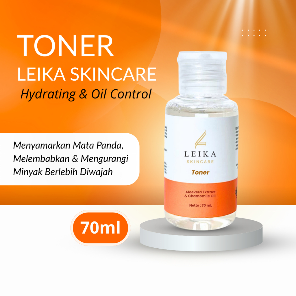 Toner Hydrating Leika Skincare Toner Toner Aloe Vera Extract Perawatan Mata Panda Eye Kantung Mata