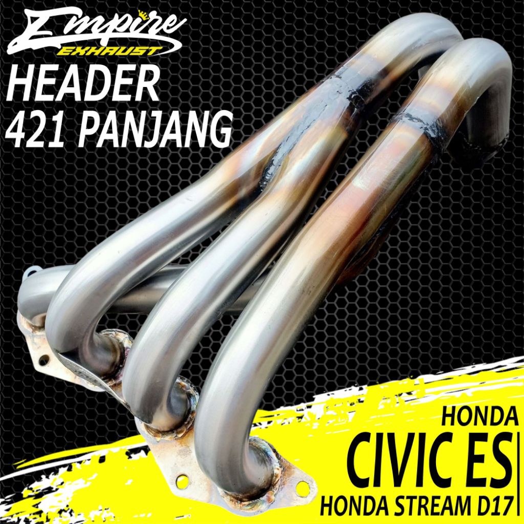 Header Honda Civic Es Honda Stream 421 Panjang Empire Exhaust