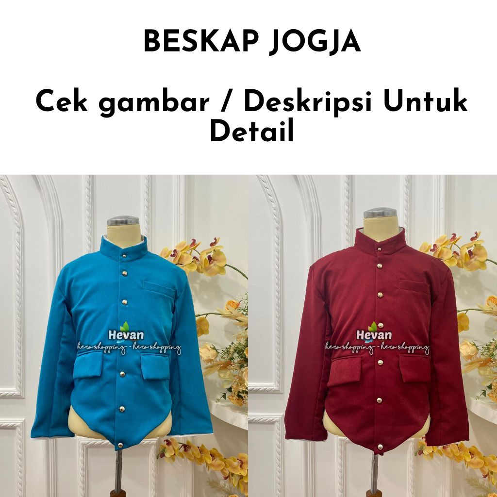 Beskap Jogja Bahan Tesa | Warna Lengkap