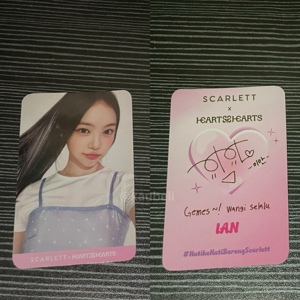 PC Photocard Ian Hearts2Hearts H2H Scarlett