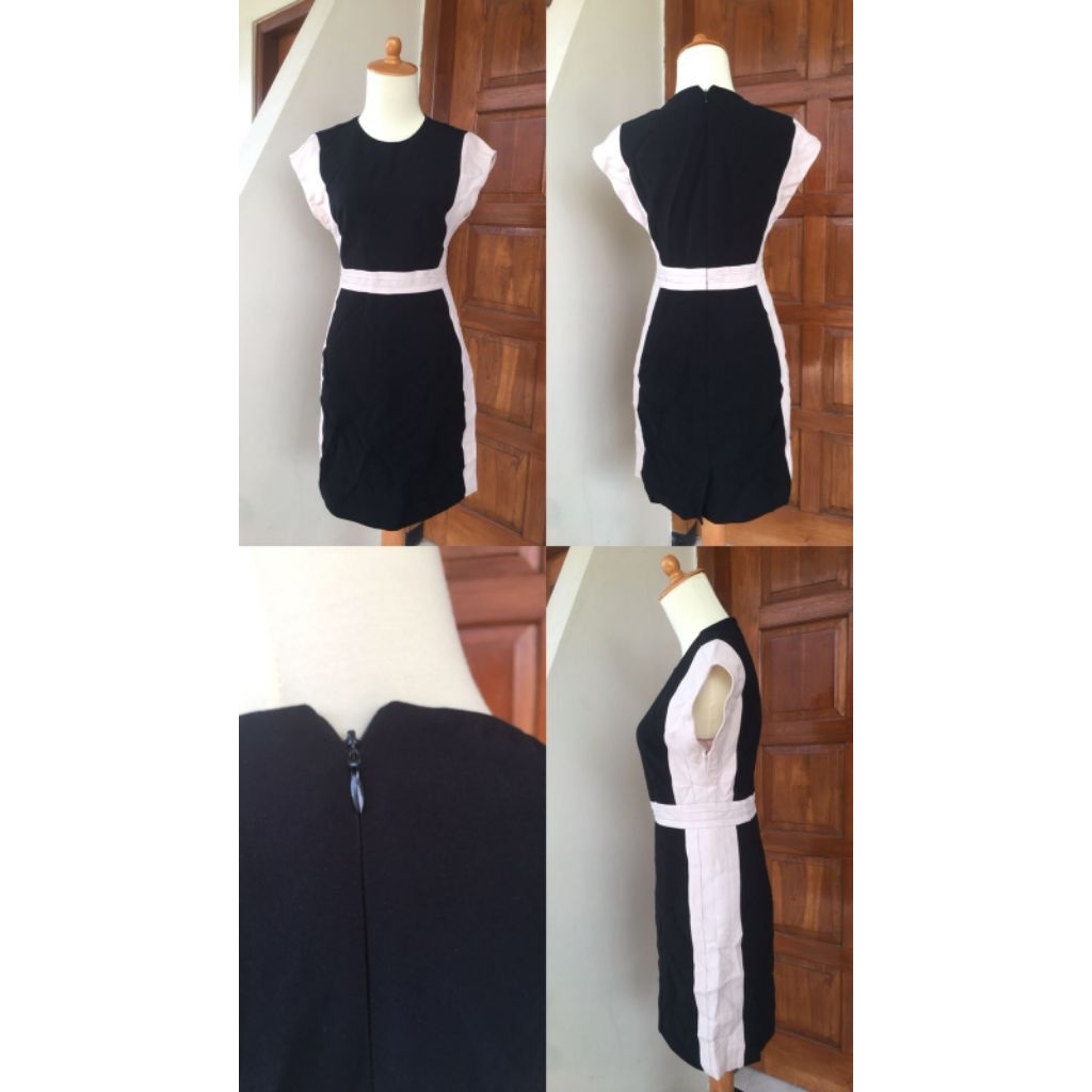 DRESS HITAM CREAM