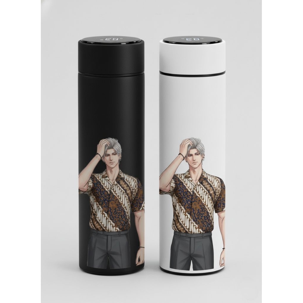 Custom Botol Minum Kaca Doff Print UV