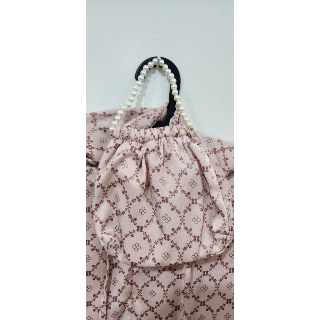 MUKENA TUM LUXURY  SUTRA SILK PRINTING LASER CUT BY TUM