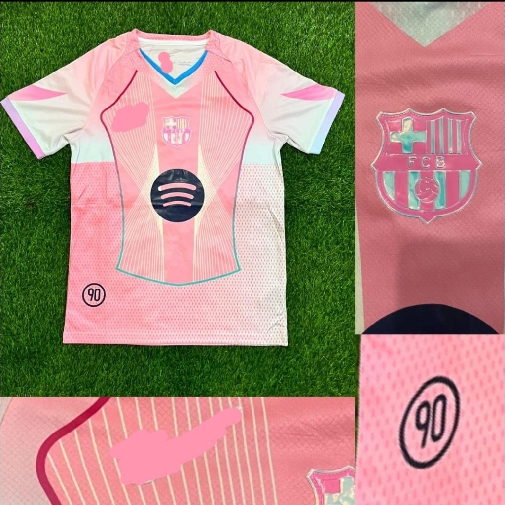 Jersey Kaos Baju Sepak Bola Barca Barka Barce Barcelona Home Away 3rd Third 4th Training Prematch Sp