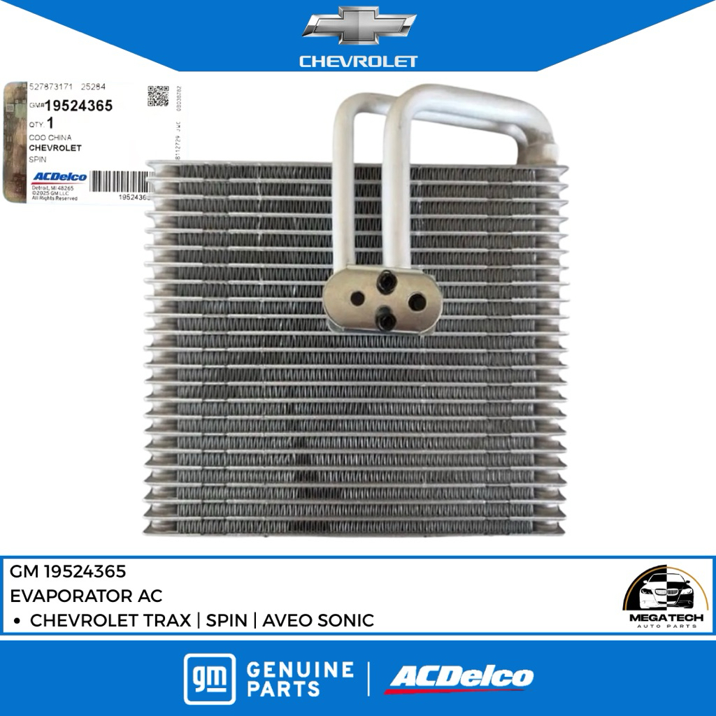 EVAPORATOR AC CHEVROLET SPIN | AVEO SONIC | TRAX ORIGINAL AC DELCO 19524365