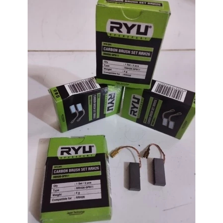 Carbon Brush RYU RH226 BOR SDS / Arang Spul RYU for Bor SDS RH 226 UNIVERSAL
