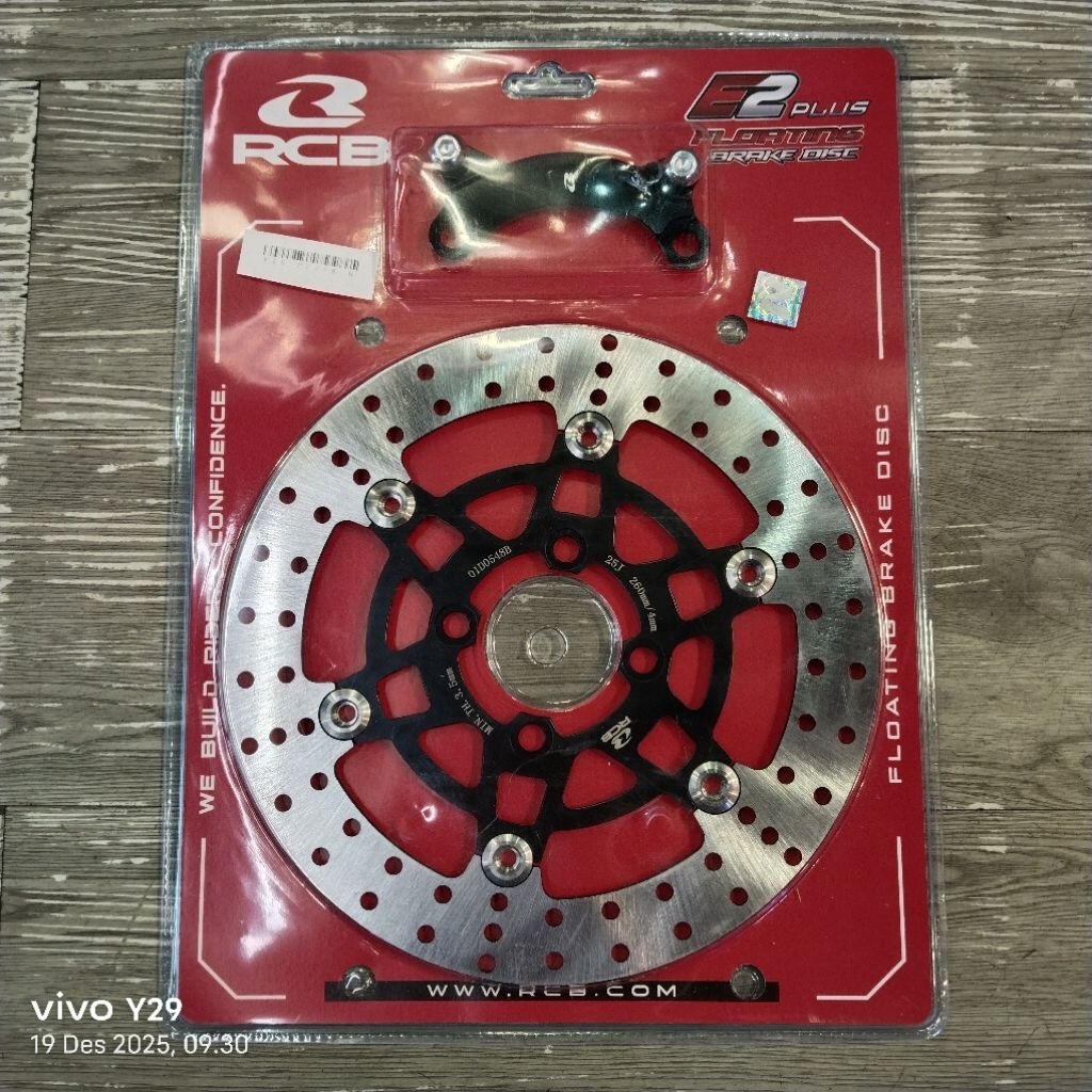 PIRINGAN RCB STEEL FLOATING BRAKE DISC E2+ SERIES MIO SPORTY / MIO SMILE 260MM