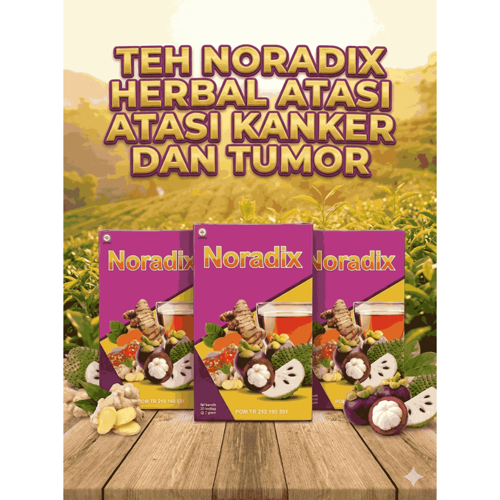Paket 4 Box Teh Noradix Telat Dateng Bulan Pelancar Haid Tidak Teratur Nyeri Haid Menstruasi Telat D