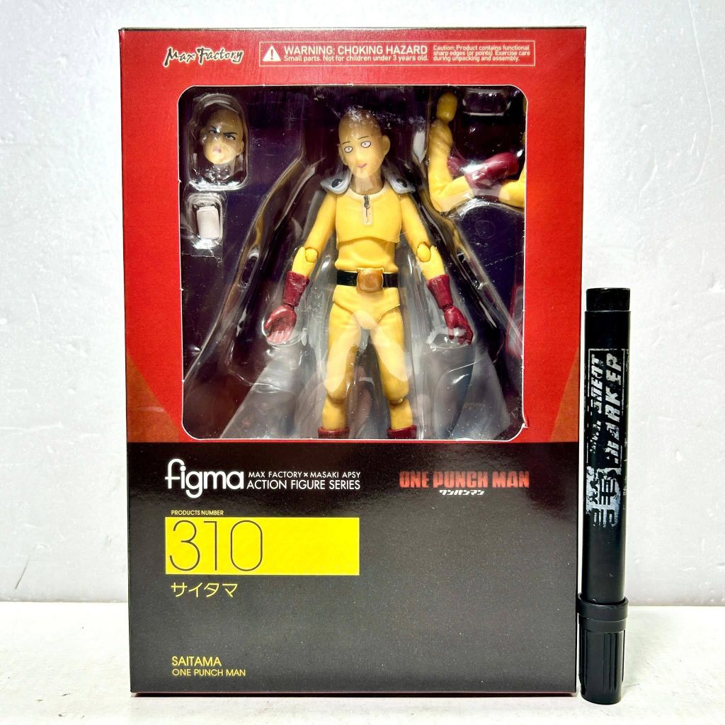 mainan action figurefigma 310 saitama one punchmantinggi sekitar 6 inchartikulasi bahan pvc recastCW