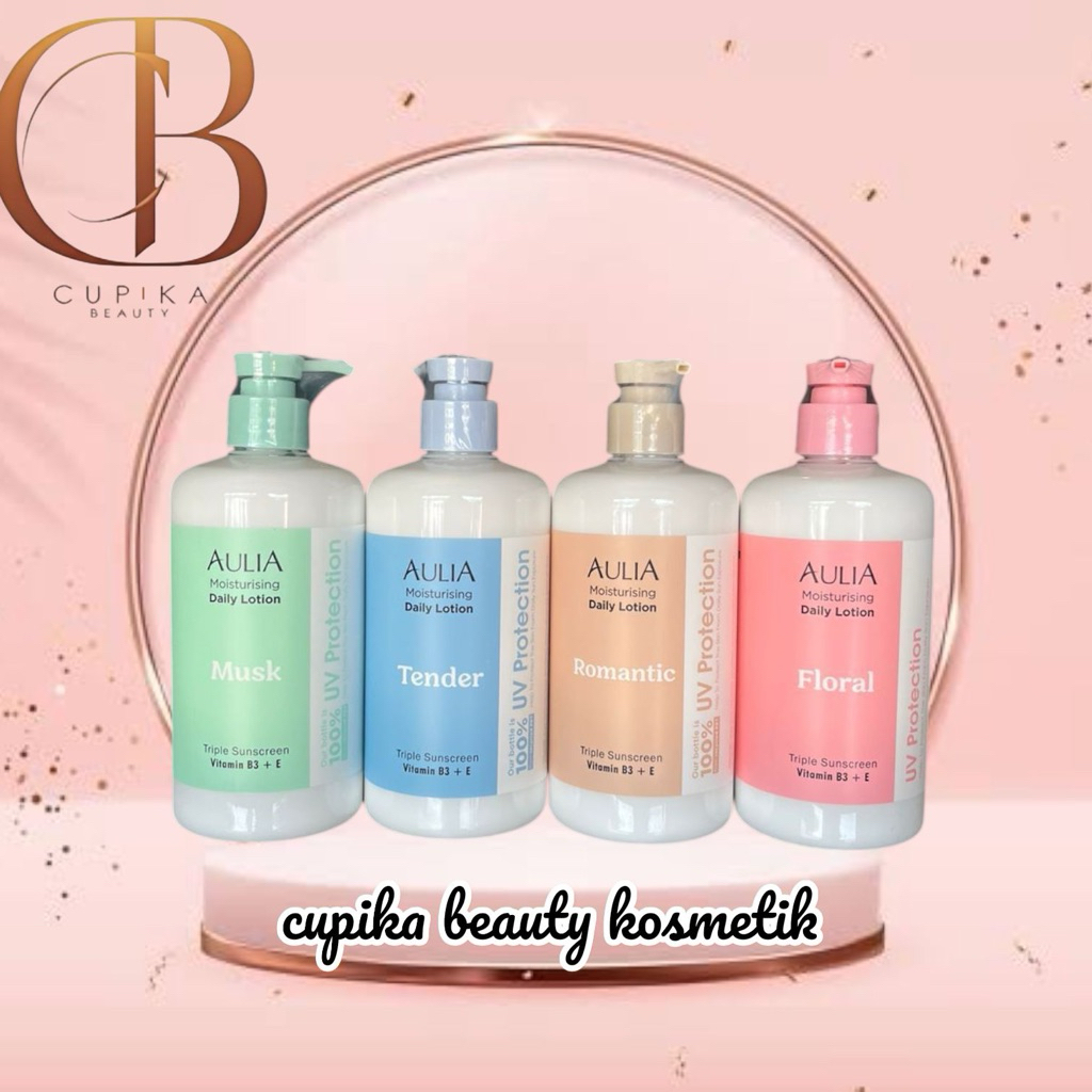 uc,pz} AULIA moisturizing daily lotion 500 ml - triple sunscreen vitamin b3+E